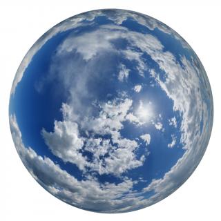 12K clouded skydome HDRi panorama